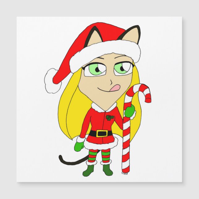 Uma garota chibi de Natal (Frente)