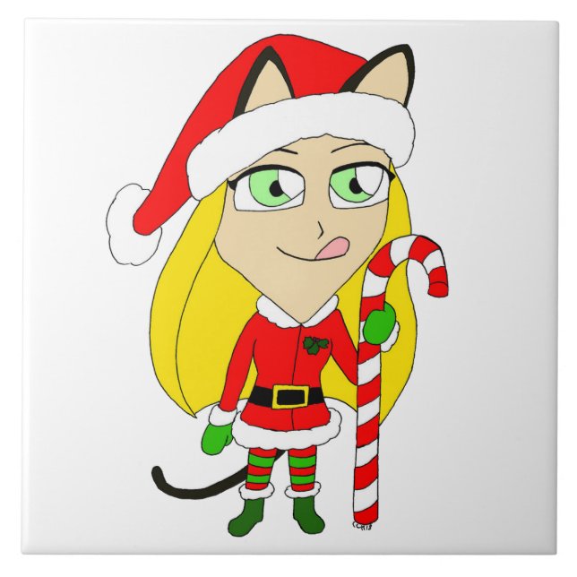 Uma garota chibi de Natal (Frente)