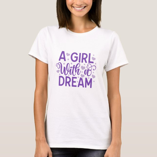 Uma Garota Com Um Sonho - Camiseta Boss Lady (Frente)