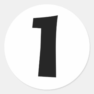 Uma grande dose de adesivos redondos com número b