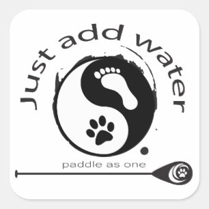 Uma grande etiqueta para amantes do paddleboard