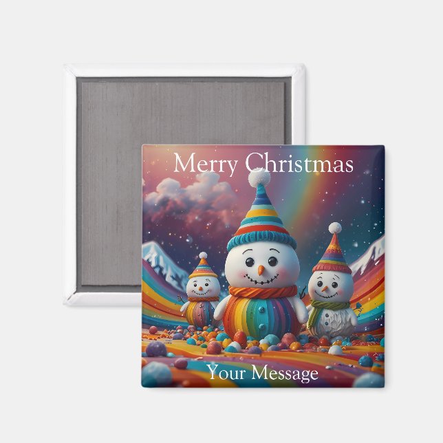 Uma Imã de geladeira de Natal encantadora (Front/Back)