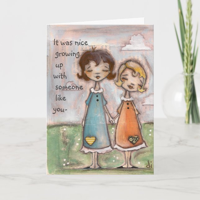 Uma Infância Partilhada - Cartão de Aniversário (Frente)