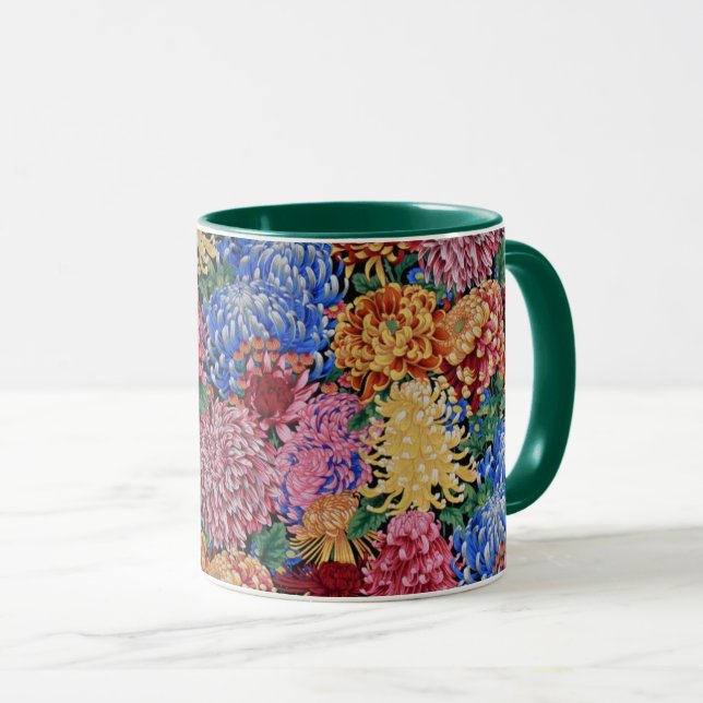 Uma linda caneca do Tecido Philip Jacobs Chrysanth (Frente Esquerda)