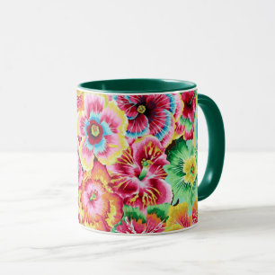 Uma linda caneca do Tecido Philip Jacobs Hibiscus