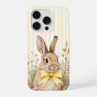 Uma linda Coelhinha Floral com Laço Amarelo Chá de