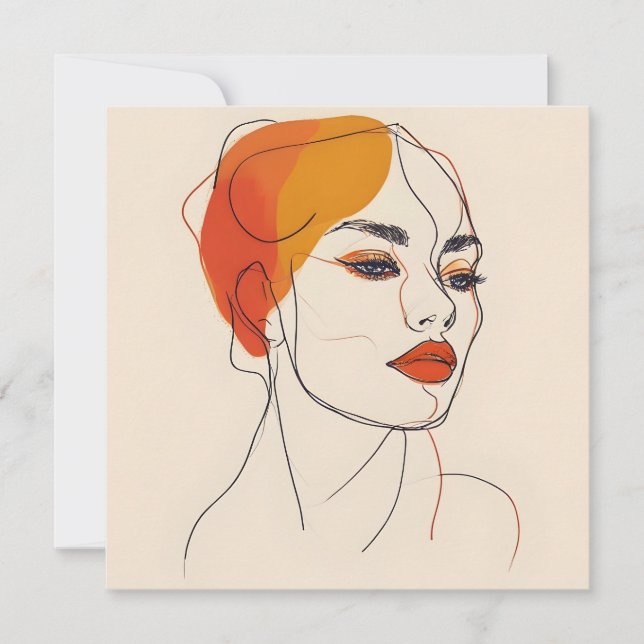 Uma linha de arte feminina (Frente)