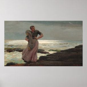 Uma Luz no Mar - Poster de Belas Artes para Homer