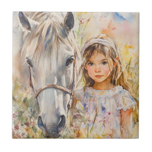 Uma Menina com um Cavalo