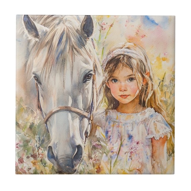 Uma Menina com um Cavalo (Frente)