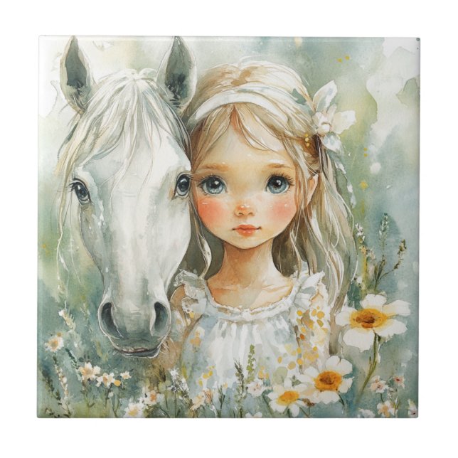 Uma Menina com um Cavalo (Frente)