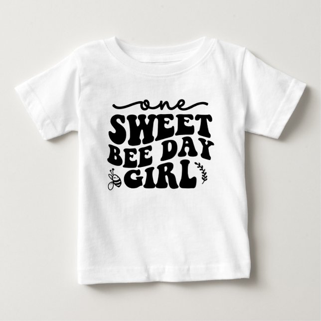 Uma Menina Doce Do Dia Da Abelha - Camisa De Prime (Frente)