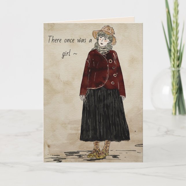 UMA MENINA INCRÍVEL - CARTÃO DE ANIVERSÁRIO (Frente)