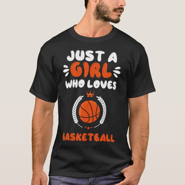Uma Menina Que Adora Camisa De Basquete (Frente)
