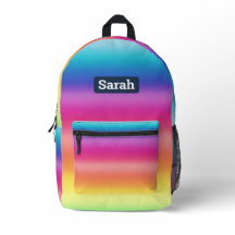 Uma mochila elegante e personalizável da rainbow G