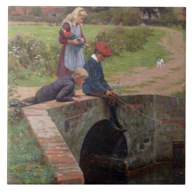 Uma mordidela, 1914 (óleo no painel) (Frente)