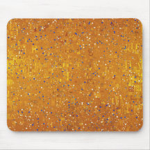 Uma Mouse Pad Inspirada em Klimt Dourado