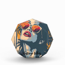 Uma mulher no estilo retrô