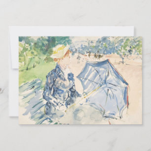 Uma mulher sentada em um banco   Berthe Morisot