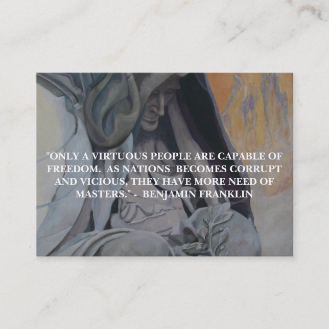 "Uma nação do poço - homens informado. "- Cartão (Frente)