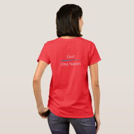 "Uma nação, sob Deus" - Camisa Vermelha
