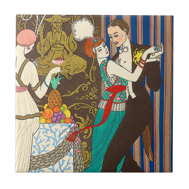 Uma noite no azulejo decadente do art deco de (Frente)