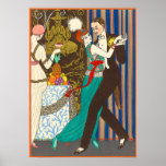 Uma noite no decadente Poster de Arte de Paris<br><div class="desc">Uma noite no decadente poster de Paris. Art Deco impressão de 1914. O artista francês Georges Barbier foi um dos ilustradores excelentes trabalhando na França de Paris na 1920. Ele frequentemente retratava cenas da vida noturna parisiense. Uma noite em Paris decadente mostra um casal francês dançando em uma festa. A...</div>