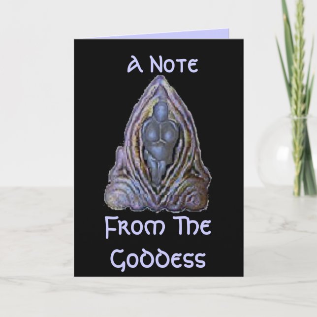 Uma Nota Do Cartão Goddess-Note (Frente)