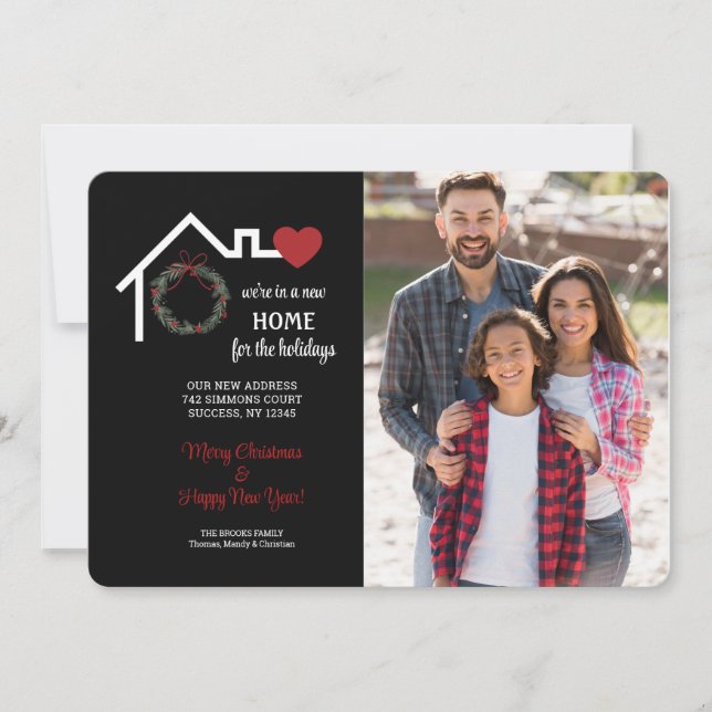 Uma Nova Casa Para O Cartão De Férias De Férias De (Frente)