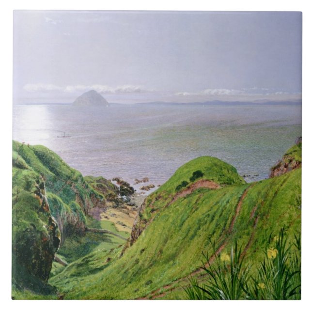 Uma opinião Ailsa Craig e a ilha de Arran, 1860 (Frente)