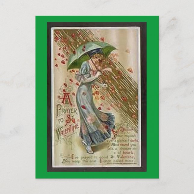 Uma oração ao cartão dos namorados do St. (Frente)