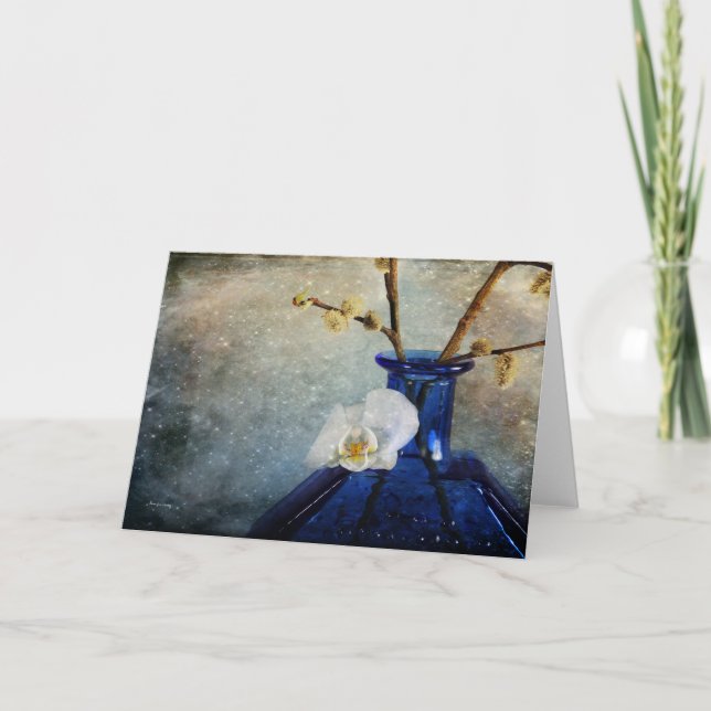 Uma Orquídea para você - Belo Cartão de Saudação F (Frente)