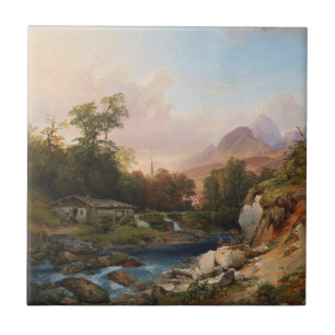 Uma paisagem de montanha com um Smithy