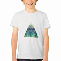 Uma paisagem de montanha triangular geométrica