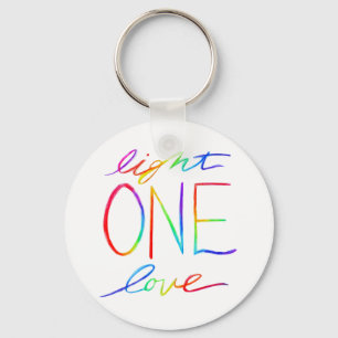 Uma Palavra Leve e Amor, Chaveiros De Arte Inspira