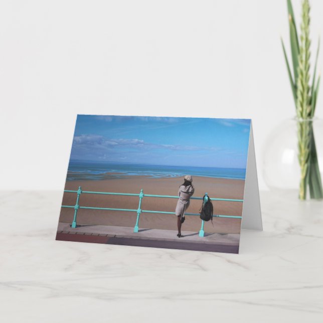 Uma parada na maneira. Cartão de cumprimentos das (Frente)