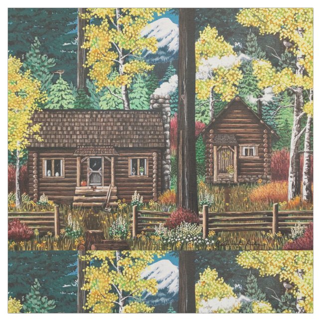 Uma pequena cabine no Tecido (Modelo)