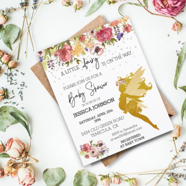 Uma Pequena Fada está a caminho do Chá de fraldas  (Criador carregado)