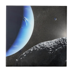 Uma Pequena Lua Hippocamp de Netuno.