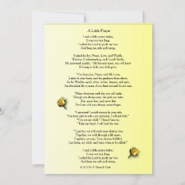 "Uma pequena oração" Matte Yellow Rose Bud