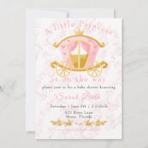 Uma pequena princesa está a caminho do convite