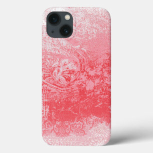 uma pintura de um céu vermelho com árvores