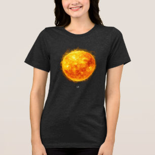 Uma pintura do sol no espaço