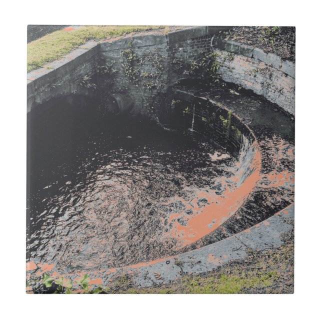 Uma Piscina de laranja em Welshpool (Frente)