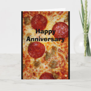 Uma pizza meu coração pertence-lhe cartão do