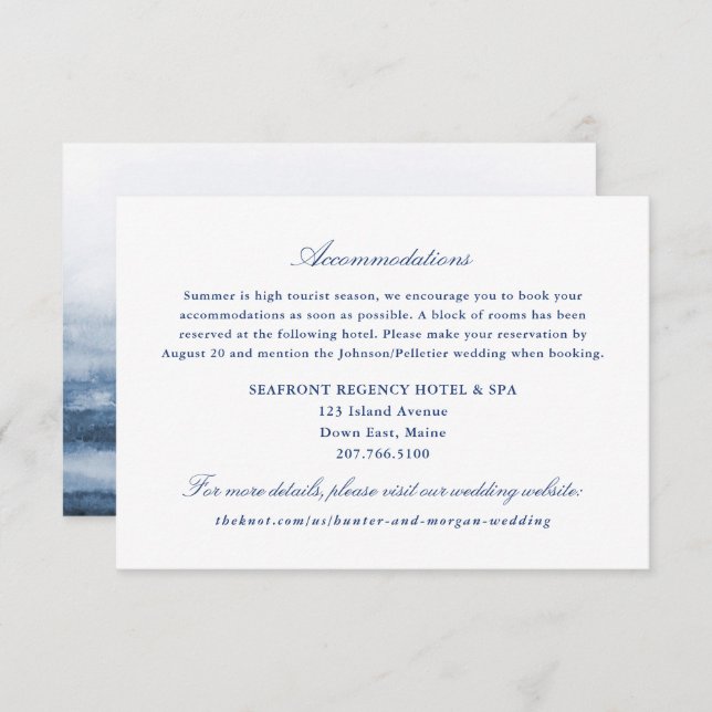 Uma placa de inserção de acomodações de hotel - Pe (Frente/Verso)