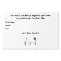 Uma placa de jardim para eletricistas para cliente
