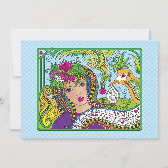 Uma placa Slate_Flat limpa de 7" x 5" (Frente)