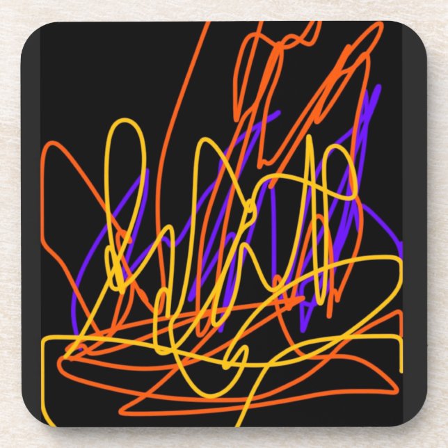 Uma porta copos de néon colorida set6 (Frente)