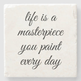 Uma Porta copos de pedra de mármore